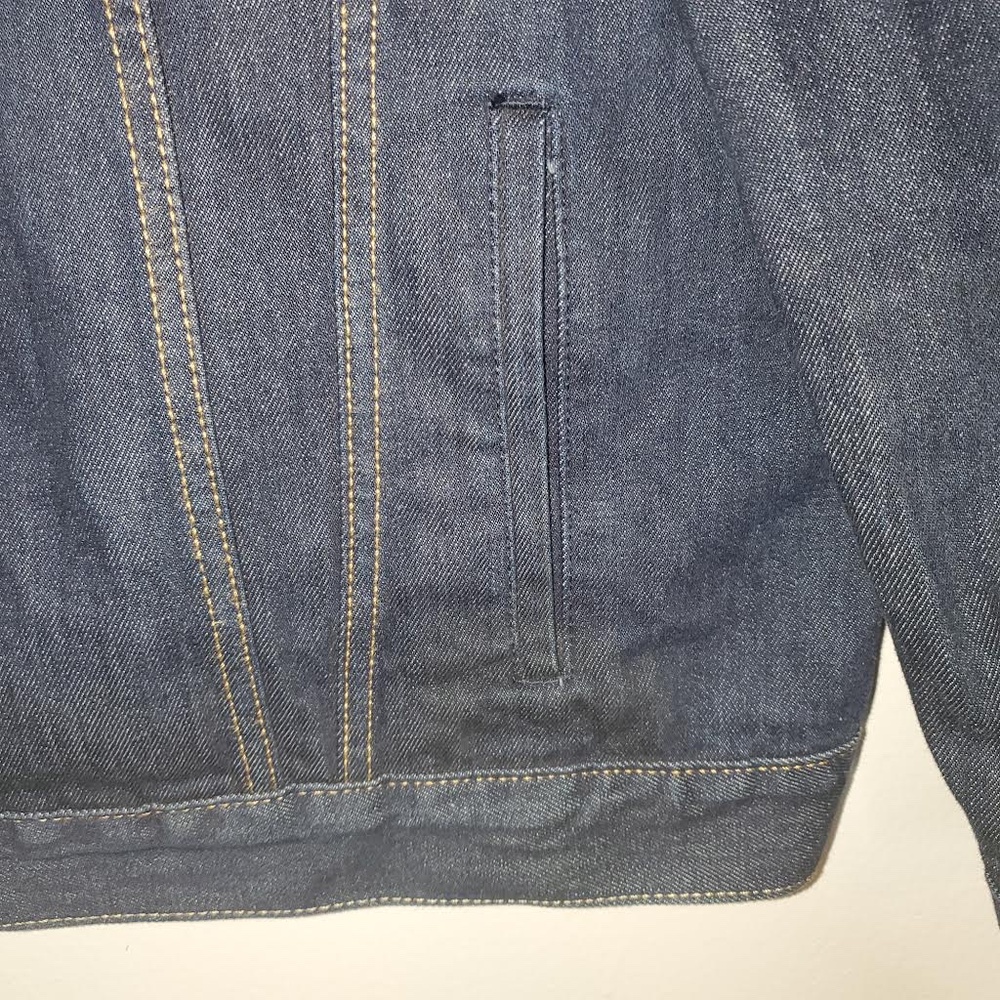 Mens Levi's Classic Denim Trucker Jacket (Red Tab) - Dark Wash (PC9 - 723340134) - Picture 6 of 14